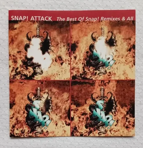 Encartes frontal e backcover do CD Snap - Attack The Best of Snap Remixes & All