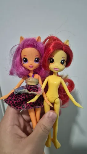 Lote 2 Bonecas My Little Pony Equestria Girls Usadas - Coleção e Customização
