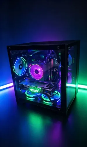 PC Gamer Completo, Ryzen 7 3700x + RX 6600 XT Sapphire, placa mãe B550 Tuf Gaming