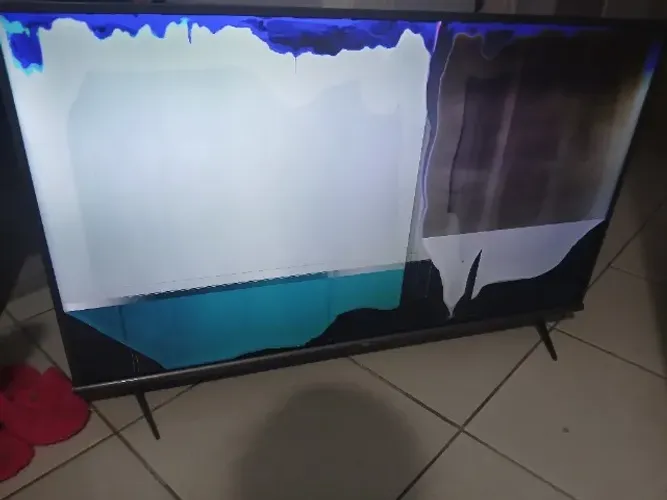 TV tcl 50 polegadas tela quebrada