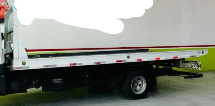 Guincho plataforma de alumínio de 5.5 marca engetruk 2 pistão de elevação nunca carregou