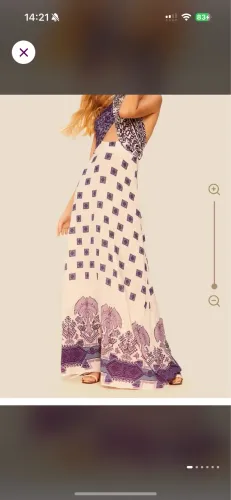vestido longo cia. marítima novo - estampa exclusiva
