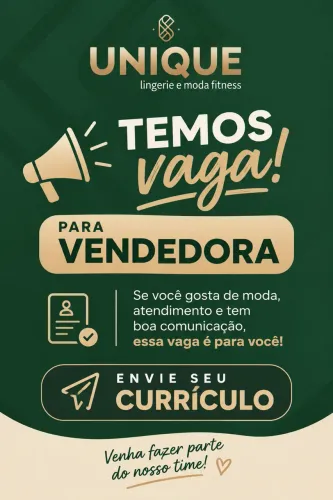 Vaga para vendedora