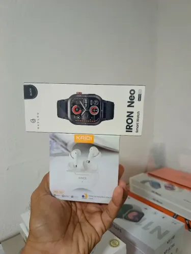 Combo smartwatch e fone de ouvido