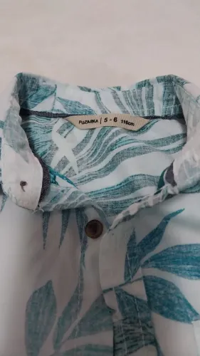 Camisa manga curta florida tamanho 6