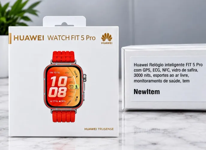 Relógio HUAWEI WATCH FIT 5 PRO - NOVO