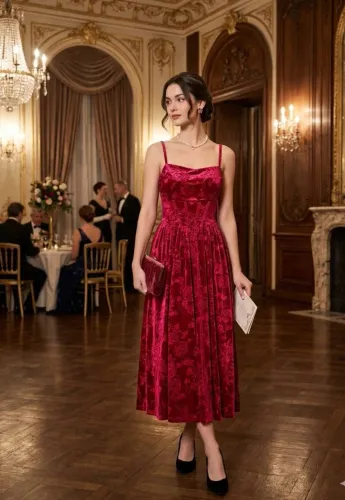 Vestido de veludo