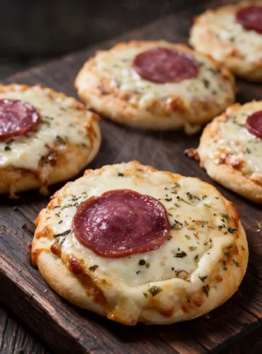 Mini Pizzas Congeladas Artesanais - Pacote com 24