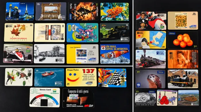 Cartões telefônicos nostalgicos