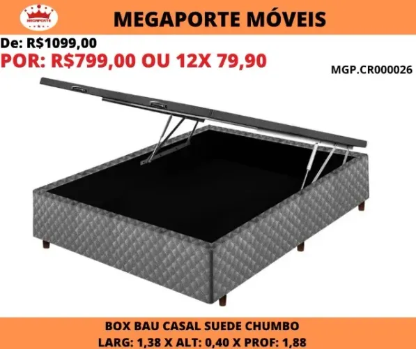 BOX BAÚ CASAL