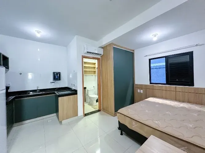 Kitnet mobiliada ao lado da UniEvangélica - R$ 1500 mês + Condomínio.