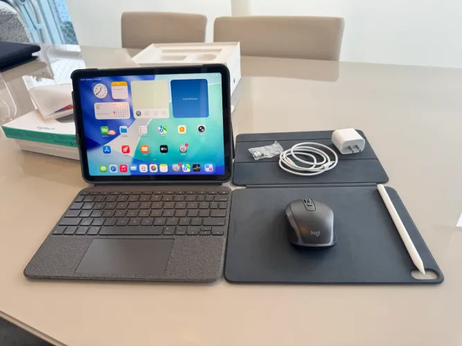 iPad Air M1 - Setup Completo Trabalho e Lazer
