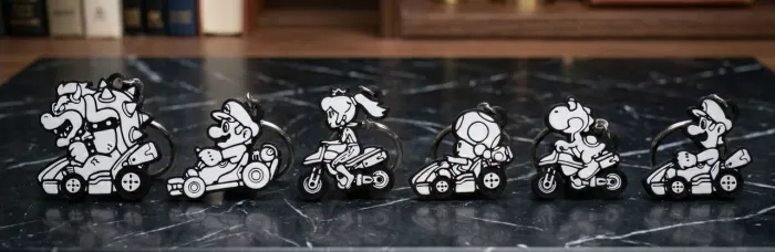 Coleção de Chaveiros Super Mario Kart