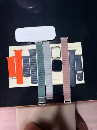 Apple watch series 9 GPS + Celular 45mm Caixa Aluminio, pulseira meia-noite