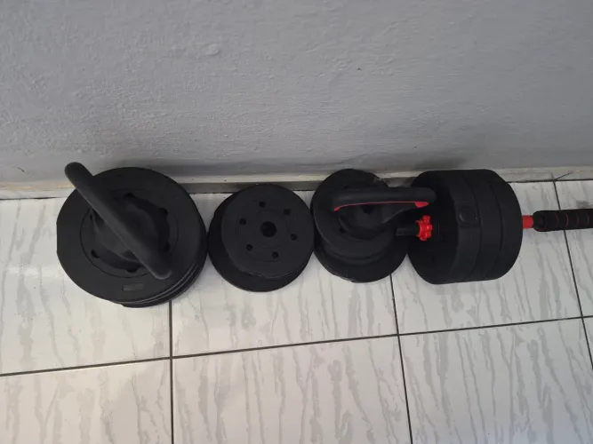 Pesos de exercício nunca usados