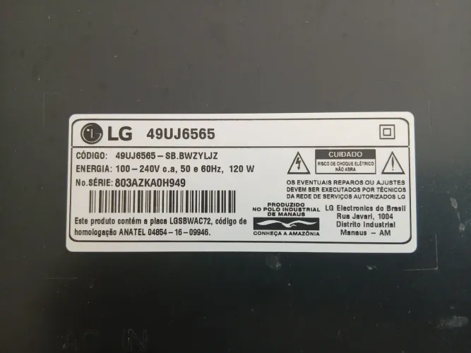 Peças da tv lg 50 polegadas para vender