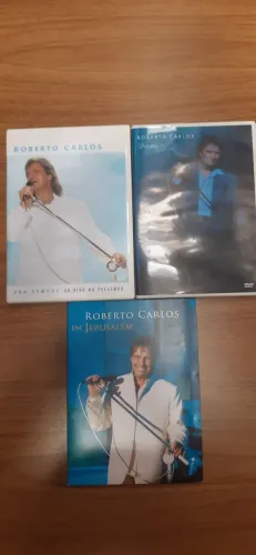 (Lote) DVDs Roberto Carlos Pacaembu Duetos Jerusalém