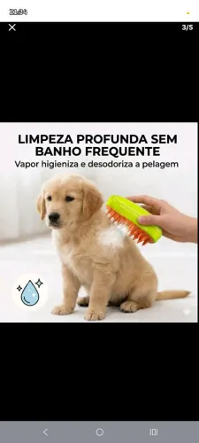 Escova vapor 3 em 1 cuidando e dando carinho para quem merece