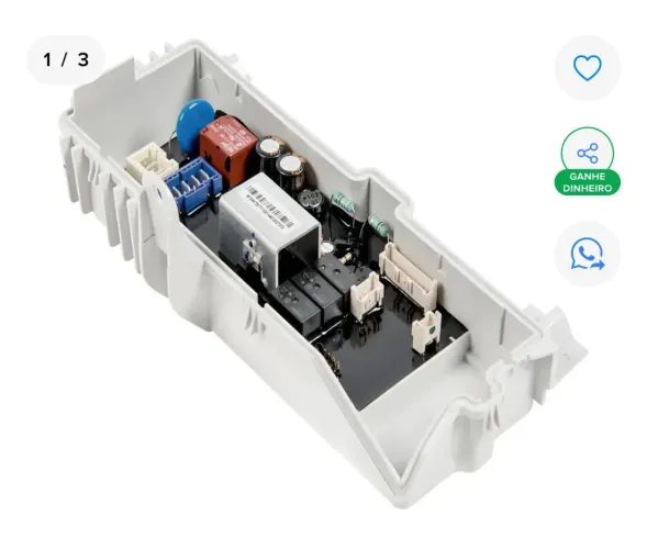 Placa eletrônica lavadora Brastemp 11 quilos BWG Nova
