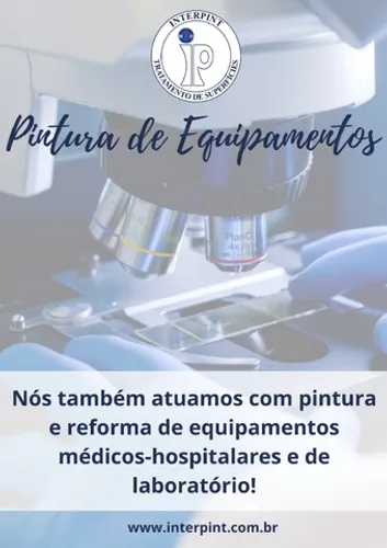 Pintura de equipamentos médicos hospitalares e laboratório