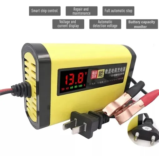 Carregador baterias chumbo/ácida 12V 2ah inteligente display Led bivolt-auto top