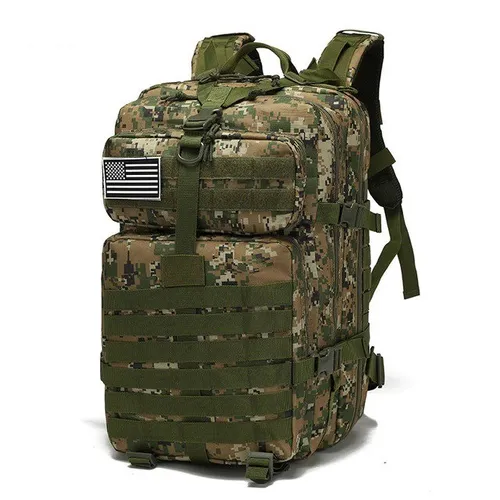 Mochila militar 50L em Nylon D1000 - Lacrada! Divida sem juros!
