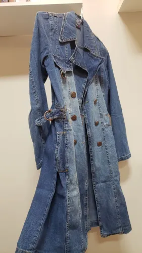 Sobretudo jeans feminino