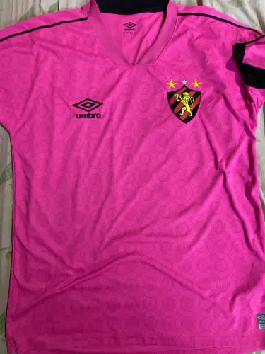 Camisa rosa do Sport Recife, tamanho G, usada.
