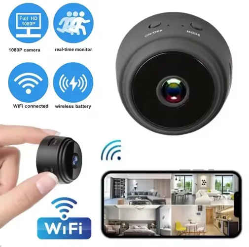 Mini Câmera espiã de segurança original, funcional e única com Wi-Fi