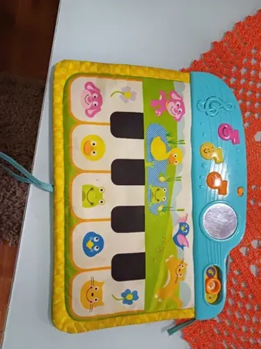 Piano Musical De Berço Mobile Com Melodias Espelho Sons
