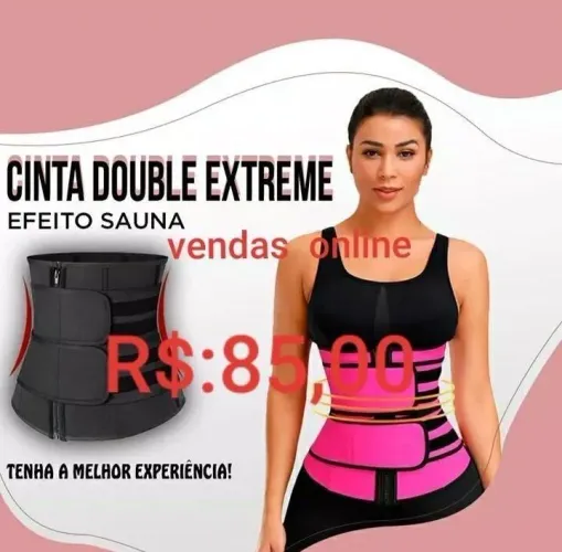 Vendo cinta  double extreme modeladora efeito sauna unissex nova 