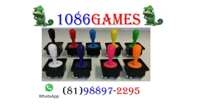Alavancas para maquina Flipera e arcade. Alavancas para maquinas de fliperama e árcade.