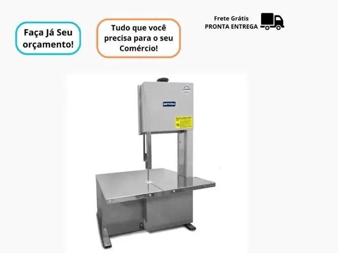Serra Fita Nova de Mesa Inox
