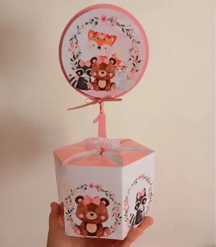 10 centros de mesa hexagonal