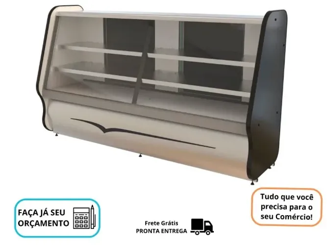 Balcão Refrigerado Ormifrio 1,80M Toop Black 220v