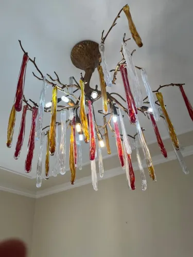 Lustre de Vidro Decorativo Design Exclusivo