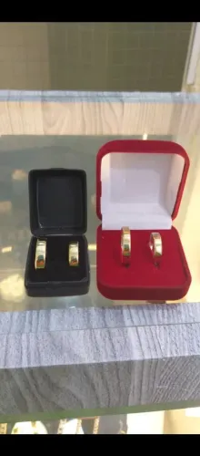 Par de Alianças feitos em Moeda Antiga