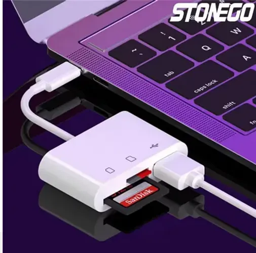 Adaptador de cartão USB, 3 em 1