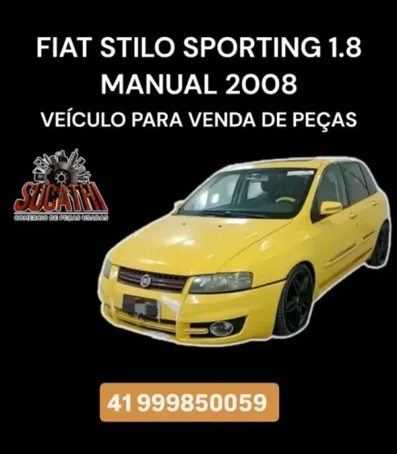Sucata Venda De Pecas Fiat Stilo Sporting 1.8 Manual 2008