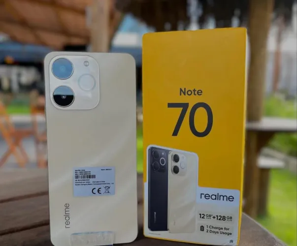 Celular com Garantia - Note 70 - Dourado - Parcelamos + Entrega Grátis