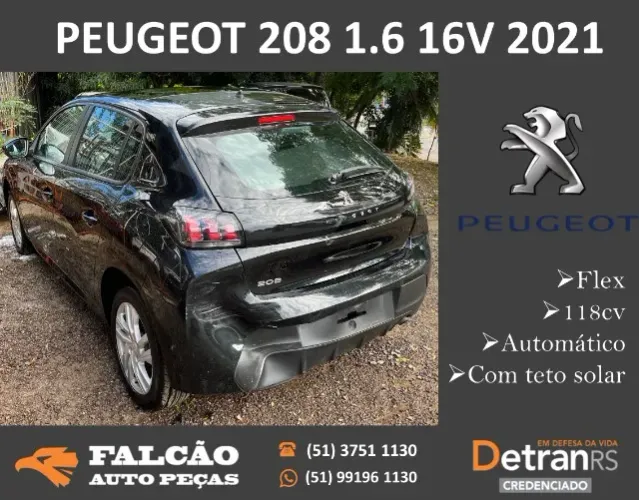 PEÇAS EM GERAL PEUGEOT 208 1.6 2021