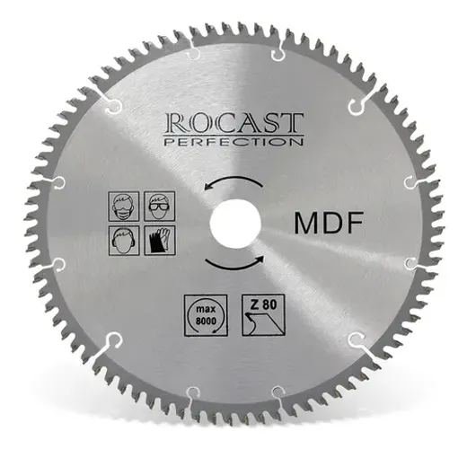 DISCO DE SERRA ROCAST P/MDF 250MM 10POL 80D