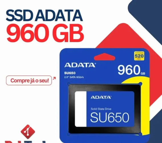 SSD 960GB ADATA SU650 NOVO LACRADO ORIGINAL 