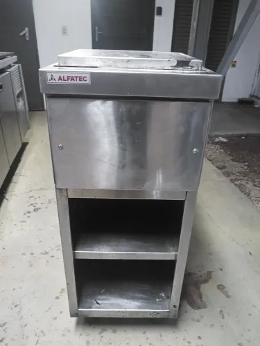 Conservador de gelo Alfatec , em inox ,1,00x0,67x0,40