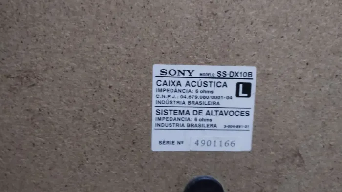 PAR DE CAIXA ACUSTICA SONY
