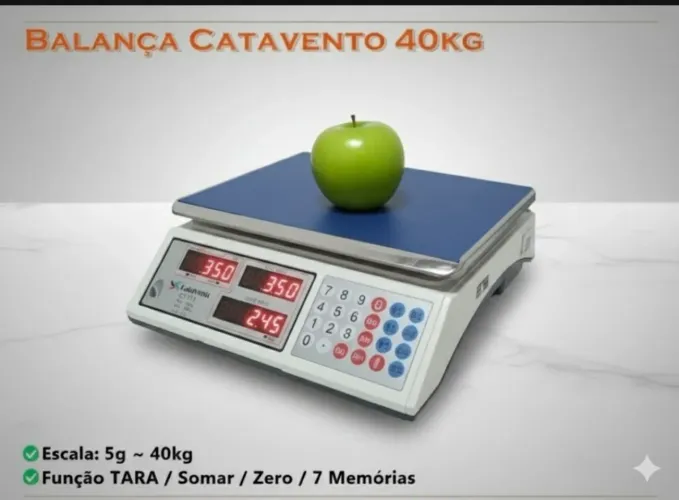 Balança comercial pesa de 2g ate 40kg novas 6 meses de garantia