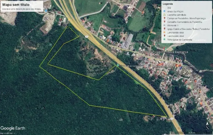 BR 101, 160mil m², sentido sul, Furadinho, Palhoça-SC 160 mil m²