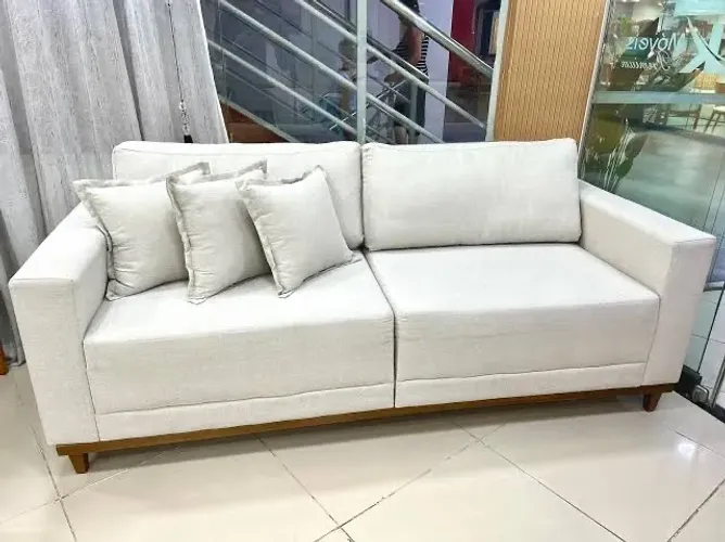 Sofá de luxo novo frete grátis americano no linho (várias cores)