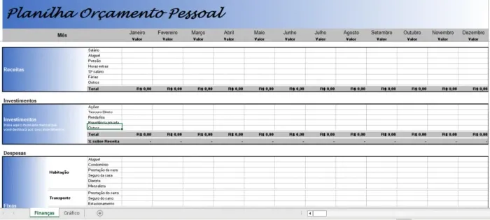 Planilha Financeira