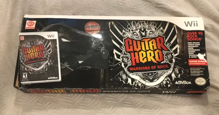Jogo + Guitarra Nintendo Wii Guitar Hero